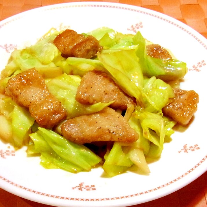 豚ばら肉とキャベツのうま醤油炒め